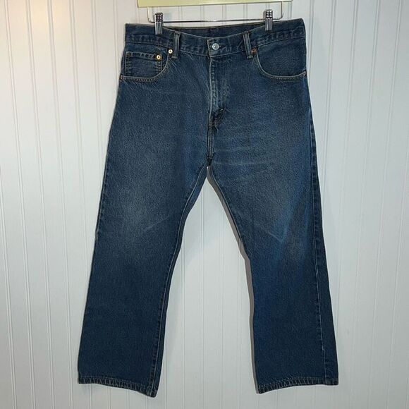 Levis 517 Jeans Mens 33x30 Blue Denim Tapered Straight Baggy Chore Workwear - Picture 2 of 9